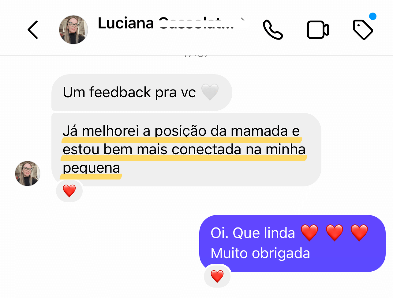 Depoimento Luciana