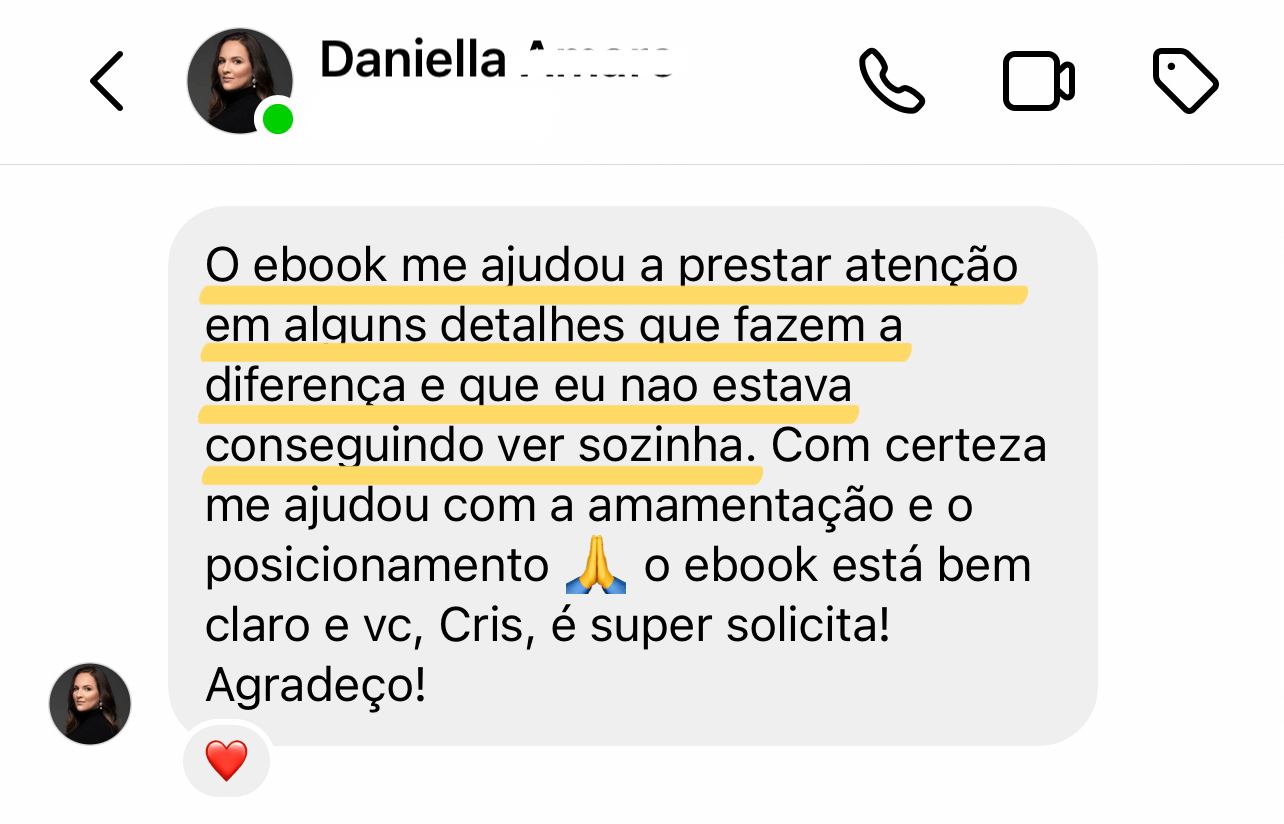 Depoimento Daniella Amaro