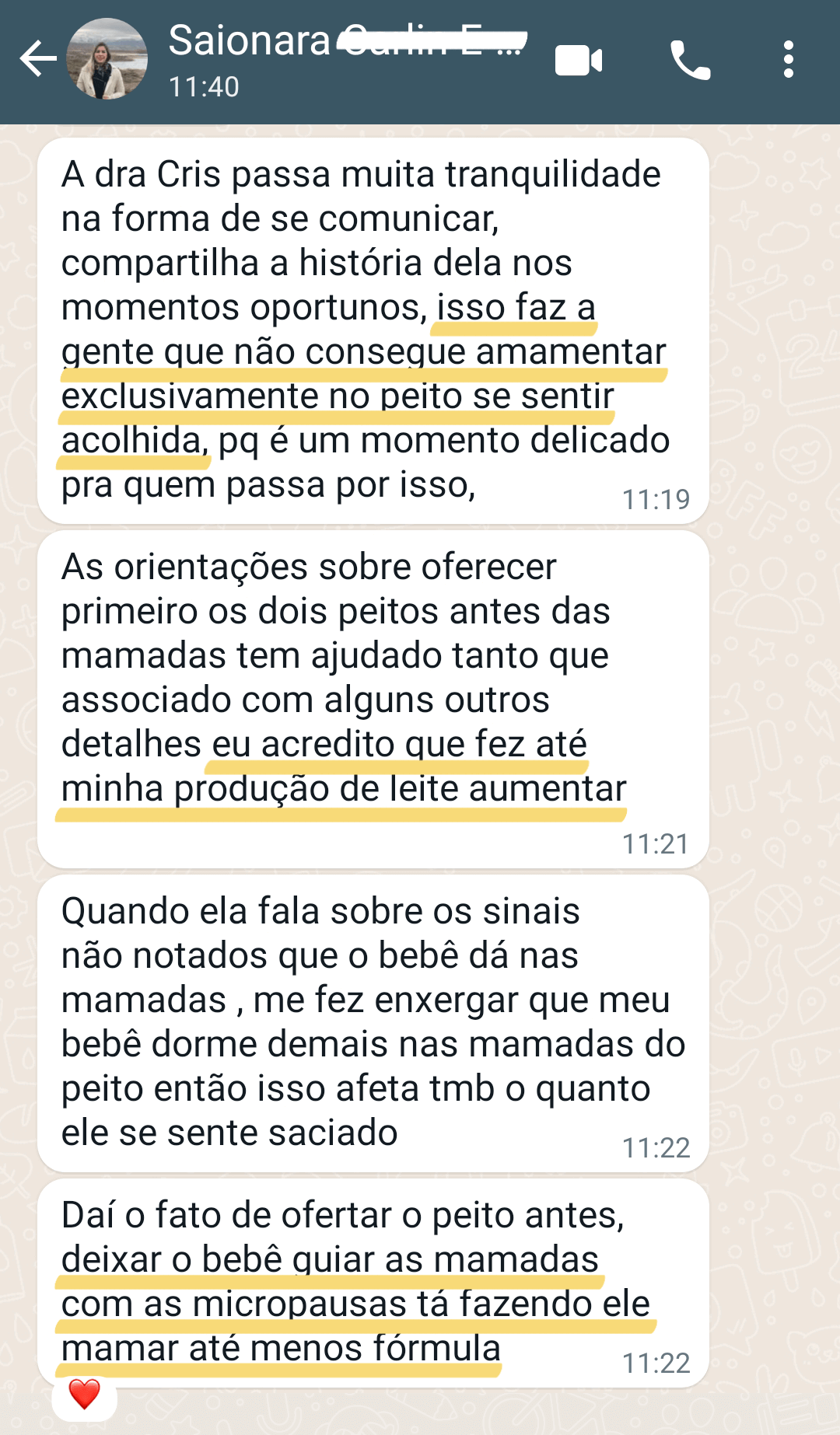 Depoimento Saionara